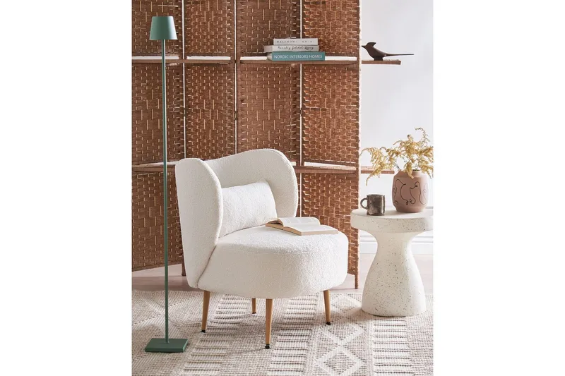 Lænestol Otsby II Hvid/lyst træ - Hvid/lyst træ - Møbler - Stole & lænestole - Lænestole - Lænestol uden armlæn