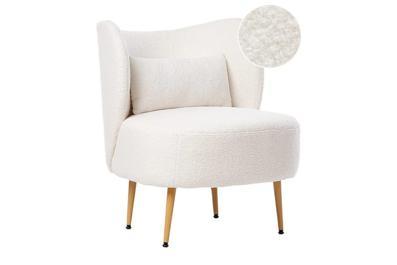 Lænestol Otsby II Hvid/lyst træ, Hvid/lyst træ