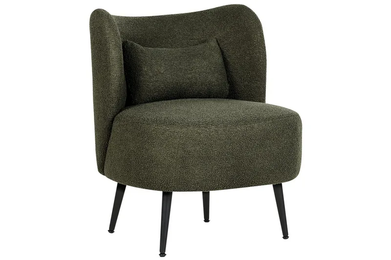 Lænestol Otsby - Mørkegrøn, sort - Møbler - Stole & lænestole - Lænestole - Lænestol uden armlæn