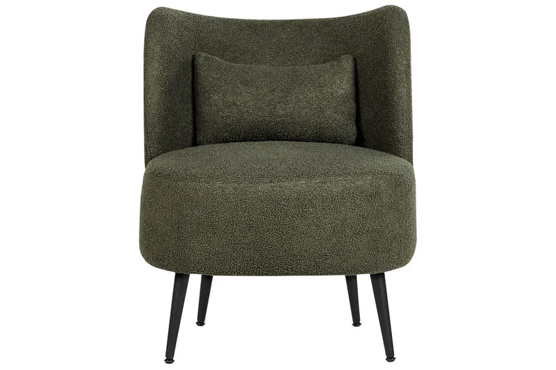 Lænestol Otsby - Mørkegrøn, sort - Møbler - Stole & lænestole - Lænestole - Lænestol uden armlæn