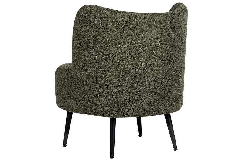 Lænestol Otsby - Mørkegrøn, sort - Møbler - Stole & lænestole - Lænestole - Lænestol uden armlæn