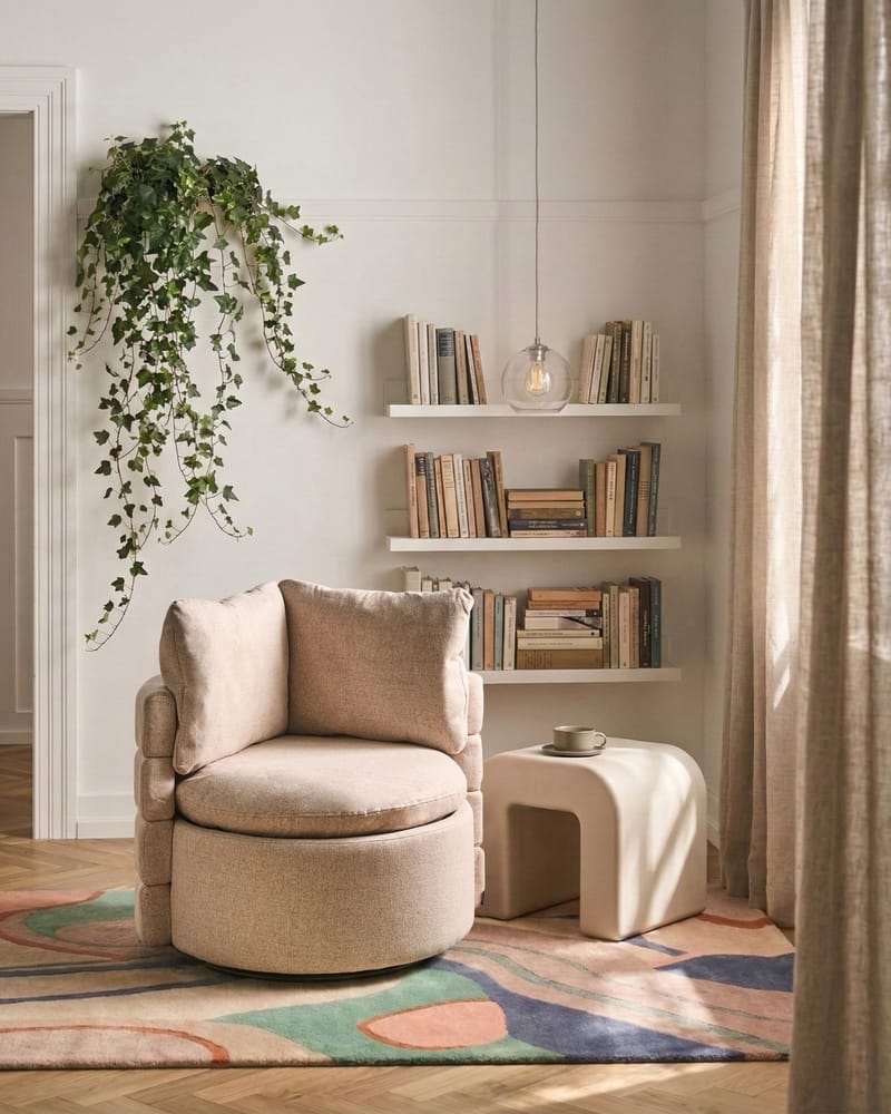 Lænestol Randers - Beige - Møbler - Stole & lænestole - Lænestole - Klubstol