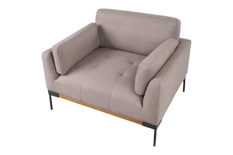 Lænestol Skaven Taupe/sort - Taupe/sort - Møbler - Stole & lænestole - Lænestole - Lænestol uden armlæn