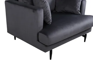 Lænestol Sofia - Mørkegrå - Møbler - Stole & lænestole - Lænestole