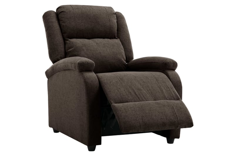 lænestol stof mørkebrun - Brun - Møbler - Stole & lænestole - Lænestole - Recliner lænestol