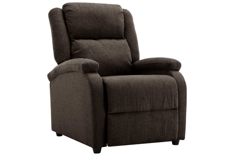 lænestol stof mørkebrun - Brun - Møbler - Stole & lænestole - Lænestole - Recliner lænestol