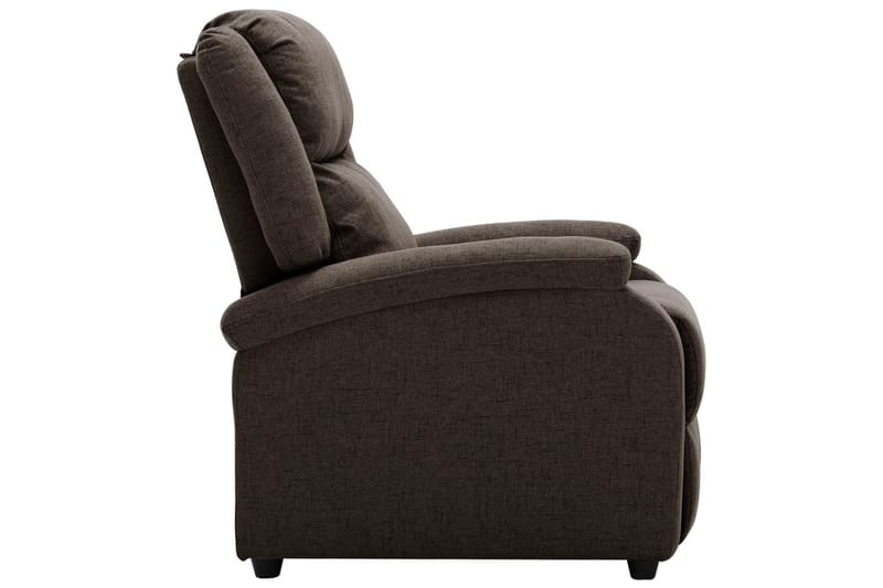 lænestol stof mørkebrun - Brun - Møbler - Stole & lænestole - Lænestole - Recliner lænestol