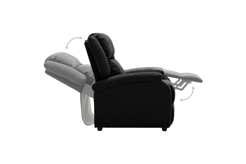 lænestol stof sort - Sort - Møbler - Stole & lænestole - Lænestole - Recliner lænestol