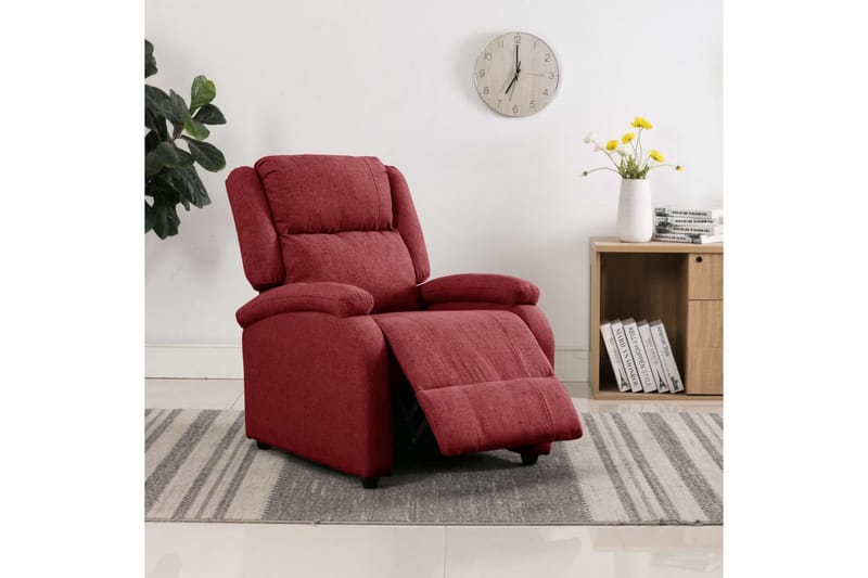 lænestol stof vinrød - Rød - Møbler - Stole & lænestole - Lænestole - Recliner lænestol