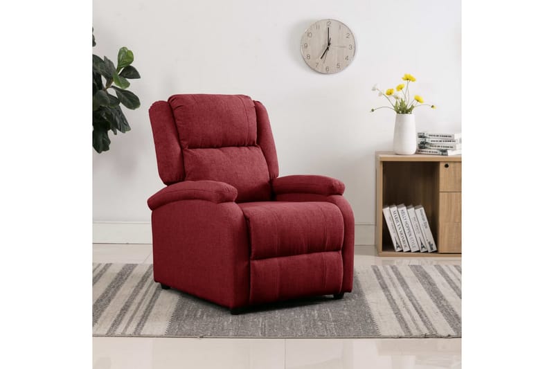 lænestol stof vinrød - Rød - Møbler - Stole & lænestole - Lænestole - Recliner lænestol