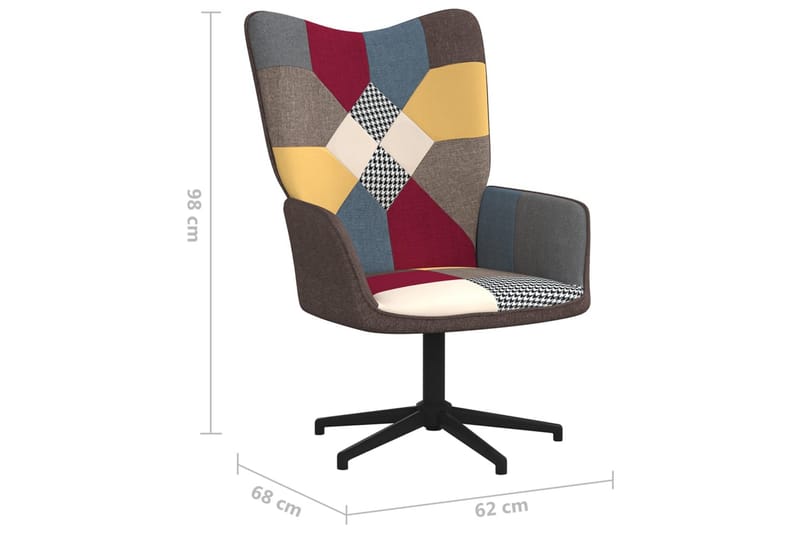 lænestol stof patchwork - Flerfarvet - Lænestole