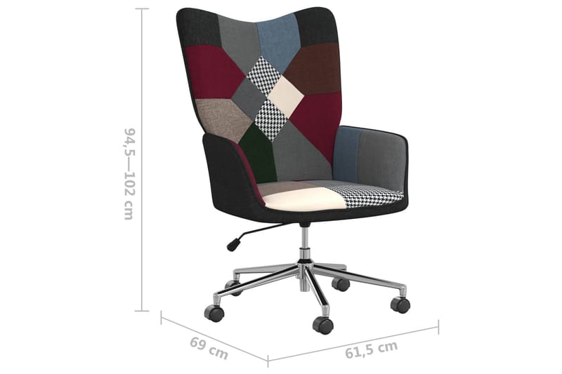 lænestol stof patchwork - Flerfarvet - Møbler - Stole & lænestole - Lænestole
