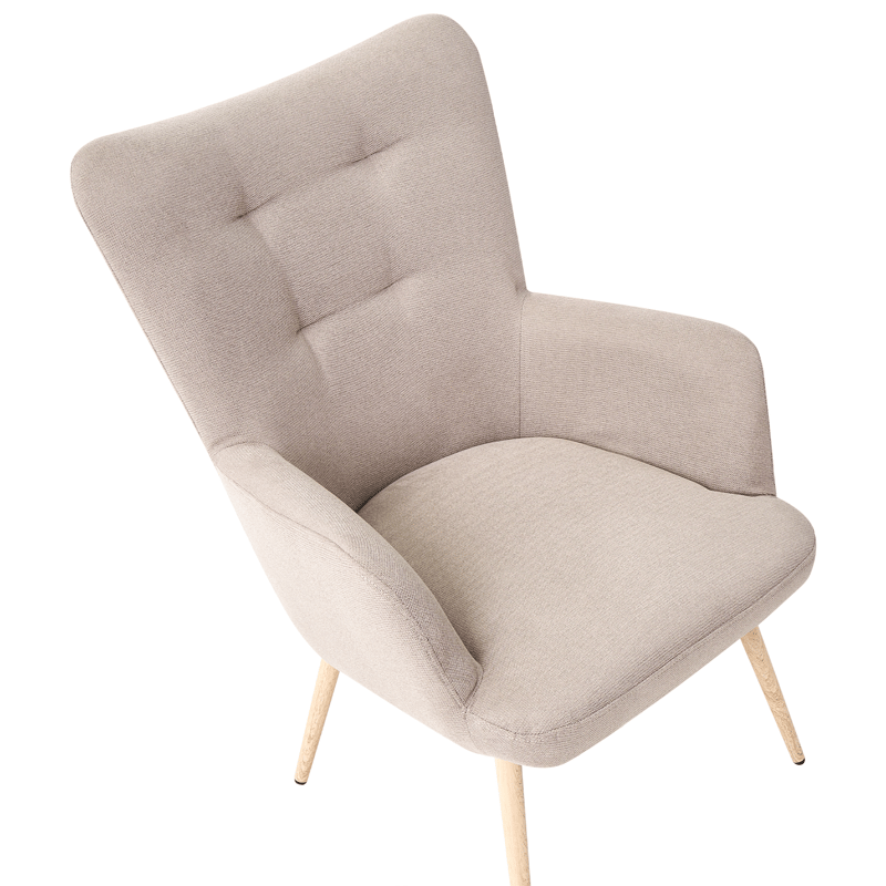 Lænestol Vejle - Beige - Møbler - Stole & lænestole - Lænestole - Øreklapstol