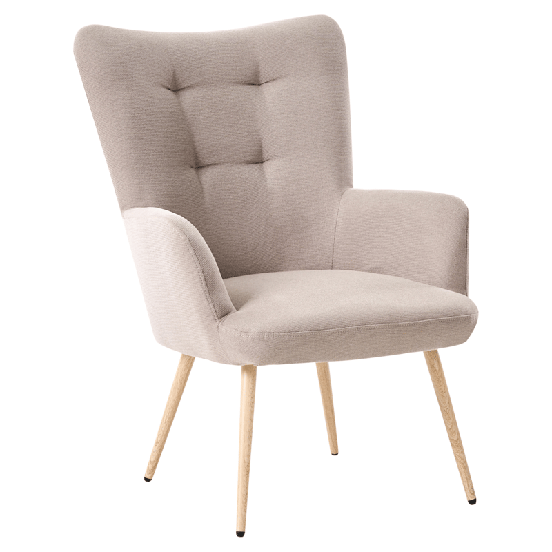 Lænestol Vejle - Beige - Møbler - Stole & lænestole - Lænestole - Øreklapstol