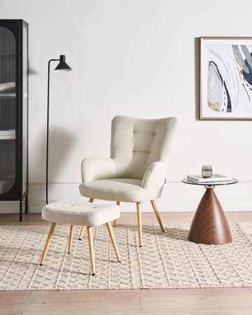 Lænestol Vejle - Lys beige - Møbler - Stole & lænestole - Lænestole - Øreklapstol