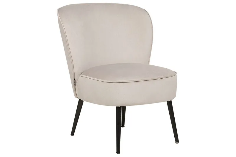 Lænestol Voss - Beige, grå, sort - Møbler - Stole & lænestole - Lænestole - Lænestol uden armlæn