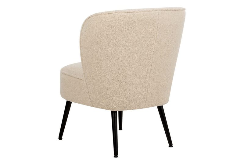 Lænestol Voss - Beige, sort - Møbler - Stole & lænestole - Lænestole - Lænestol uden armlæn