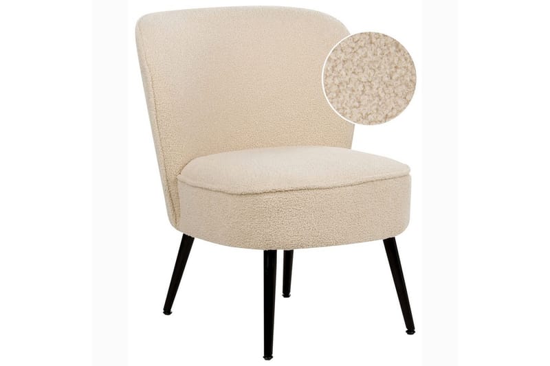 Lænestol Voss - Beige, sort - Møbler - Stole & lænestole - Lænestole - Lænestol uden armlæn