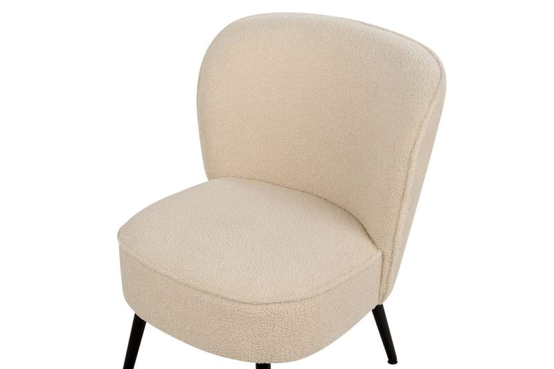 Lænestol Voss - Beige, sort - Møbler - Stole & lænestole - Lænestole - Lænestol uden armlæn