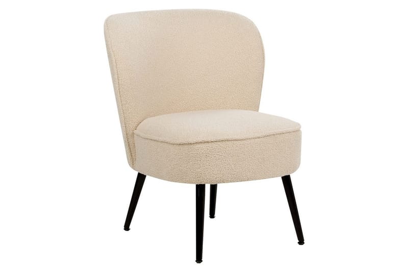 Lænestol Voss - Beige, sort - Møbler - Stole & lænestole - Lænestole - Lænestol uden armlæn