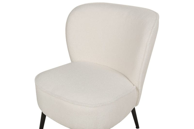 Lænestol Voss - Hvid, Sort - Møbler - Stole & lænestole - Lænestole - Lænestol uden armlæn