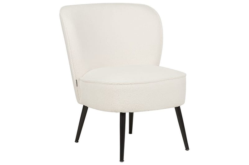 Lænestol Voss - Hvid, Sort - Møbler - Stole & lænestole - Lænestole - Lænestol uden armlæn