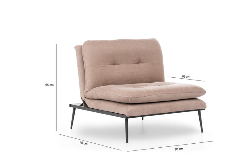 Bramelia Lænestol - Brun - Møbler - Stole & lænestole - Lænestole - Lænestol uden armlæn