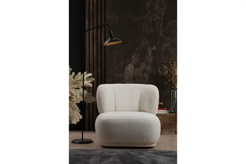 Cassius Lænestol - Hvid - Møbler - Stole & lænestole - Lænestole - Lænestol uden armlæn