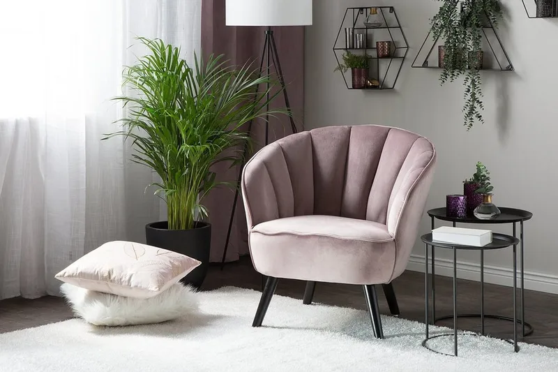 Dala lænestol - Lyserød - Møbler - Stole & lænestole - Lænestole - Lænestol uden armlæn