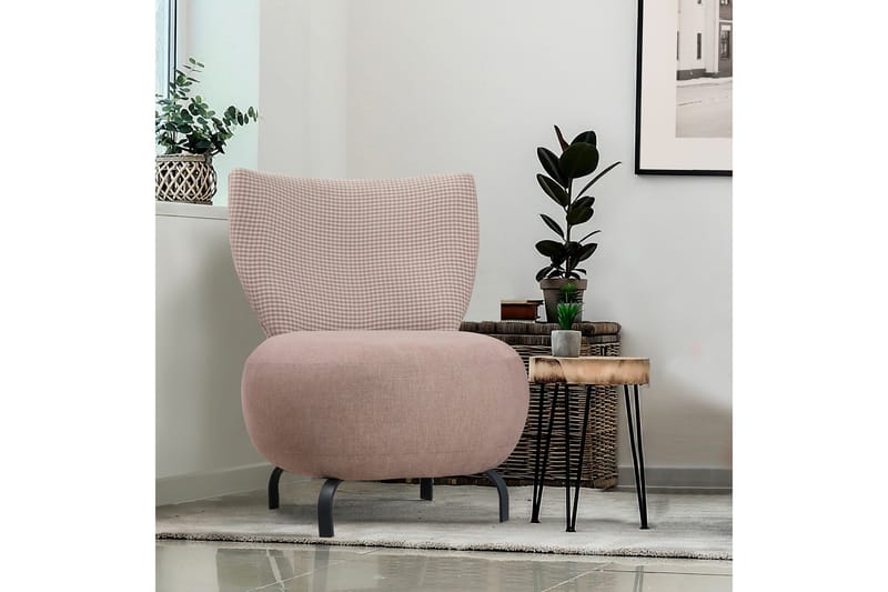 Lolya Lænestol - Lyserød/Sort - Møbler - Stole & lænestole - Lænestole - L ænestol uden armlæn