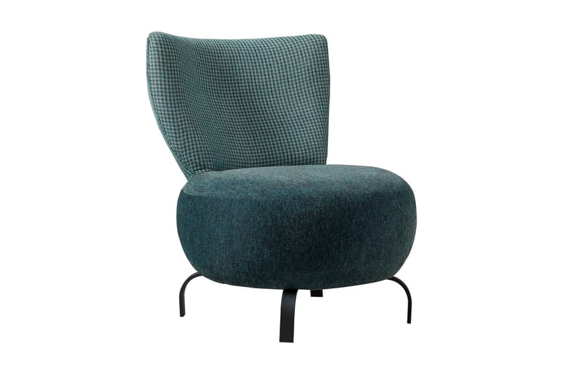 Lolya Lænestol - Turkis/Sort - Møbler - Stole & lænestole - Lænestole - Lænestol uden armlæn