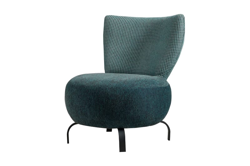 Lolya Lænestol - Turkis/Sort - Møbler - Stole & lænestole - Lænestole - Lænestol uden armlæn