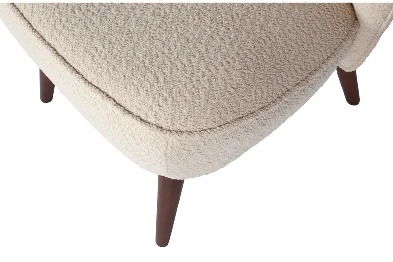 Serra lænestol - Cremehvid|Bouclé - Møbler - Stole & lænestole - Lænestole - Lænestol uden armlæn