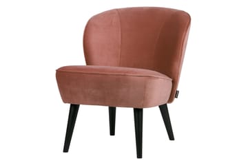 Serra Velour Lænestol - Lyserød - Møbler - Stole & lænestole - Lænestole - Lænestol uden armlæn