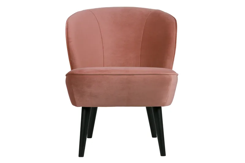 Serra Velour Lænestol - Lyserød - Møbler - Stole & lænestole - Lænestole - Lænestol uden armlæn