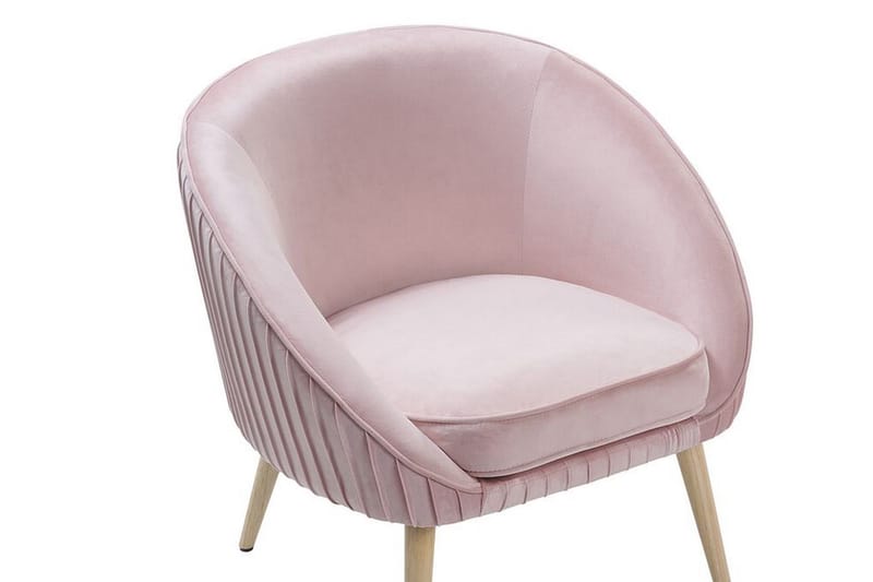 Skaten Velourlænestol - Lyserød - Møbler - Stole & lænestole - Lænestole - Lænestol uden armlæn