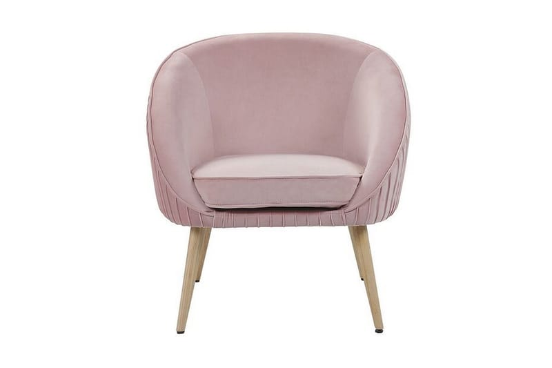 Skaten Velourlænestol - Lyserød - Møbler - Stole & lænestole - Lænestole - Lænestol uden armlæn