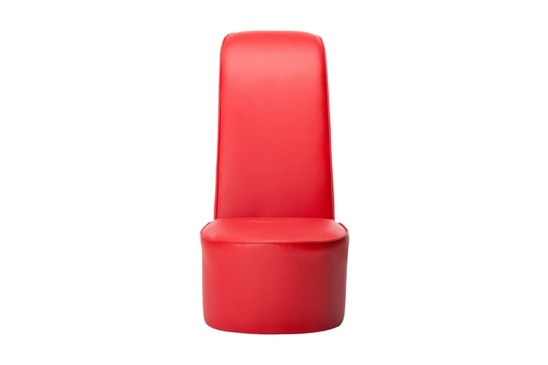stol højhælet sko-design kunstlæder rød - Lænestol uden armlæn
