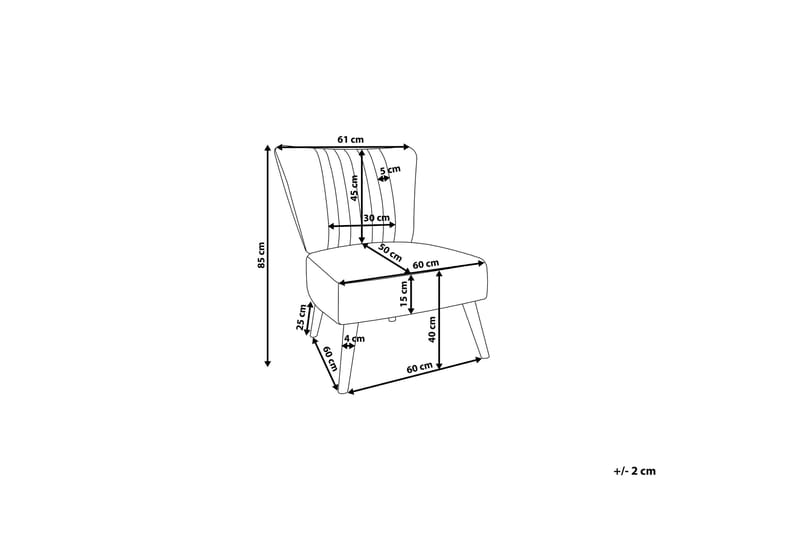 Vaasa lænestol - Sort - Møbler - Stole & lænestole - Lænestole - Lænestol uden armlæn