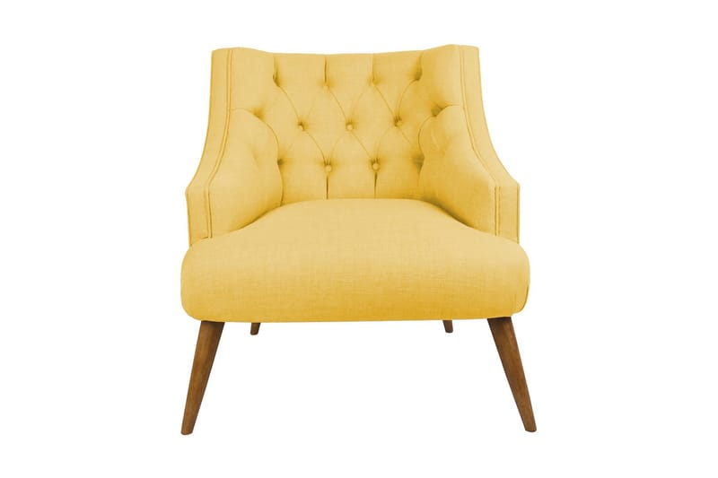 Lamonti Lænestol - Gul/Natur - Møbler - Stole & lænestole - Lænestole