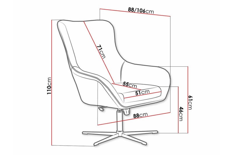 Laytown Fåtölj Beige/Black - Møbler - Stole & lænestole - Lænestole