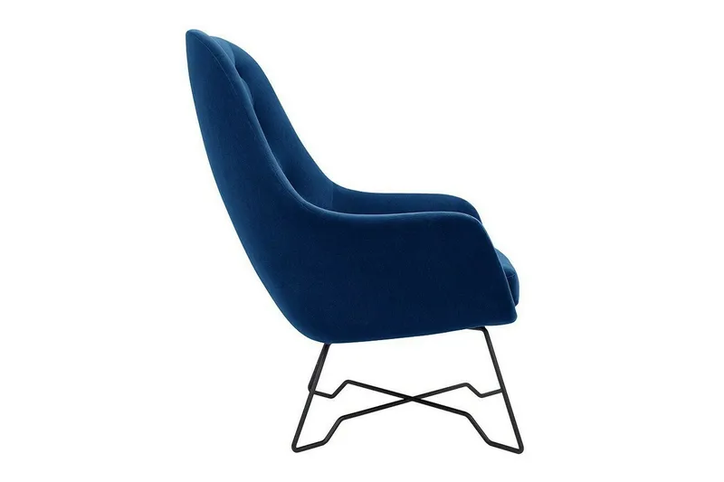 Laytown Fåtölj Dark Blue/Black - Møbler - Stole & lænestole - Lænestole