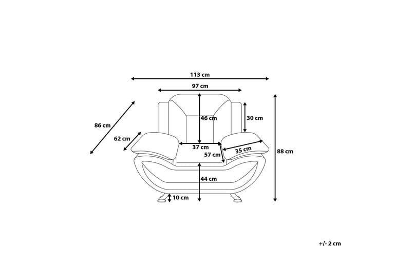 Leira lænestol - Sort - Møbler - Stole & lænestole - Lænestole