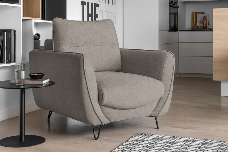 Lence Lænestol - Beige - Møbler - Stole & lænestole - Lænestole