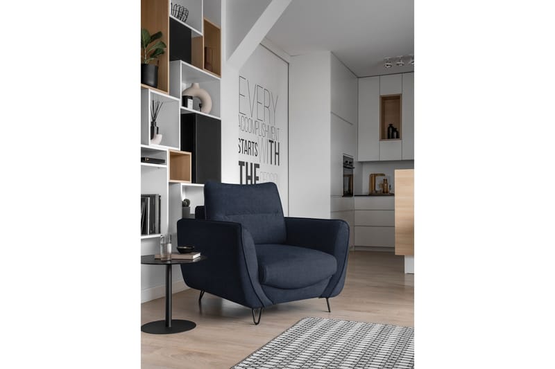 Lence Lænestol - Blå - Møbler - Stole & lænestole - Lænestole