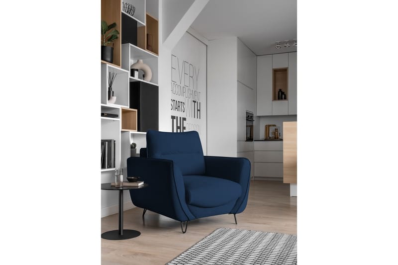 Lence Lænestol - Blå - Møbler - Stole & lænestole - Lænestole