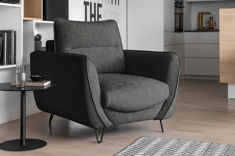 Lence Lænestol - Grå - Møbler - Stole & lænestole - Lænestole