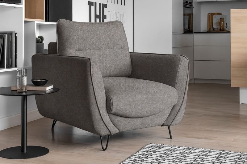 Lence Lænestol - Grå - Møbler - Stole & lænestole - Lænestole