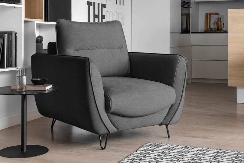 Lence Lænestol - Grå - Møbler - Stole & lænestole - Lænestole