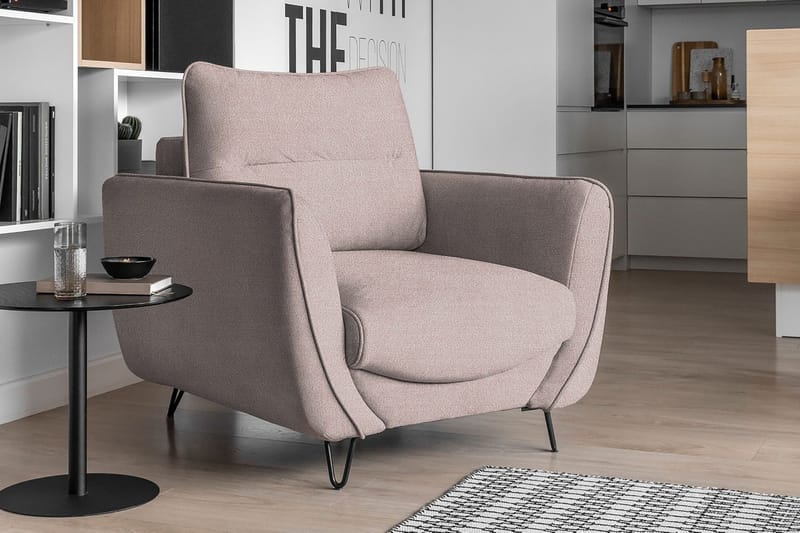 Lence Lænestol - Lys Lyserød - Møbler - Stole & lænestole - Lænestole